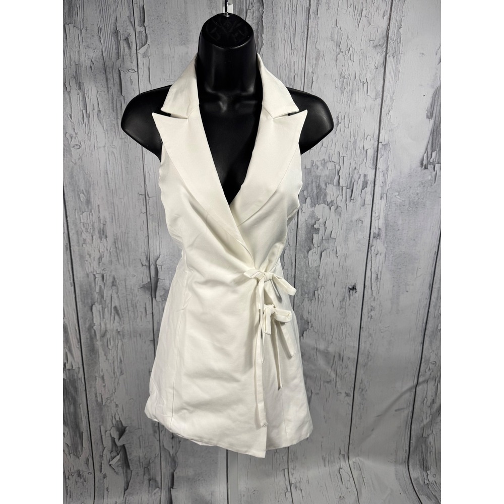 Blue Blush off white halter skort